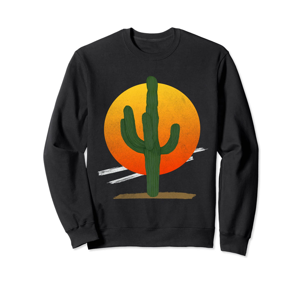 Arizona Sunset Seguro Cactus Sweatshirt - Custom Art Print Unisex - T-Shirt, Sweatshirt, Hoodie