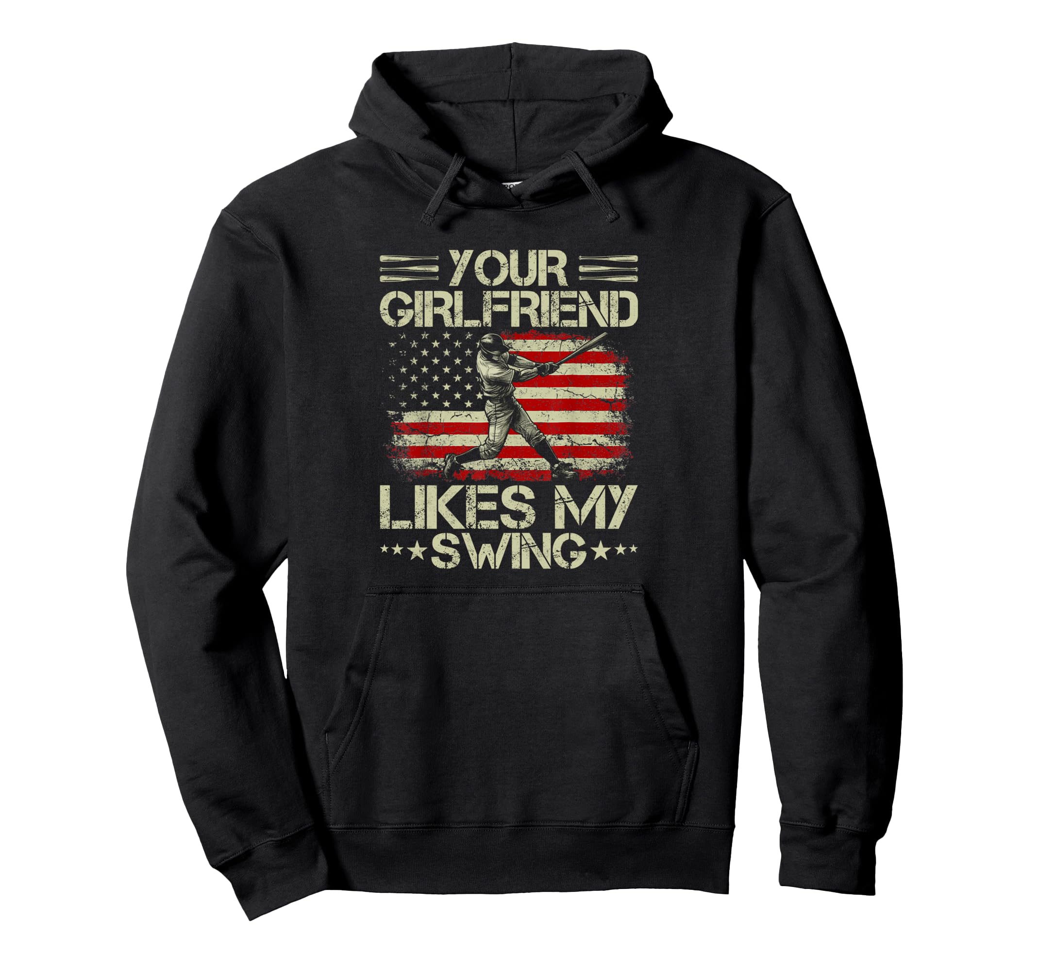 Your Girlfriend Likes My Swing Funny Hoodie - Graphic Print for Adults - T-Shirt, Sweatshirt, Hoodie