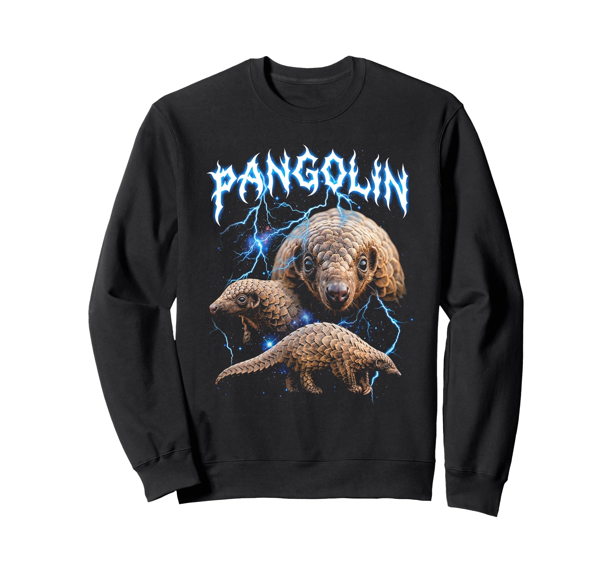 Pangolin 90S Heavy Metal Pangolin Sweatshirt - Streetwear Style Unisex - T-Shirt, Sweatshirt, Hoodie