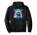 Astronaut Spaced Out Vaporwave Eclipse Hoodie - Novelty Apparel Men Women - T-Shirt, Sweatshirt, Hoodie