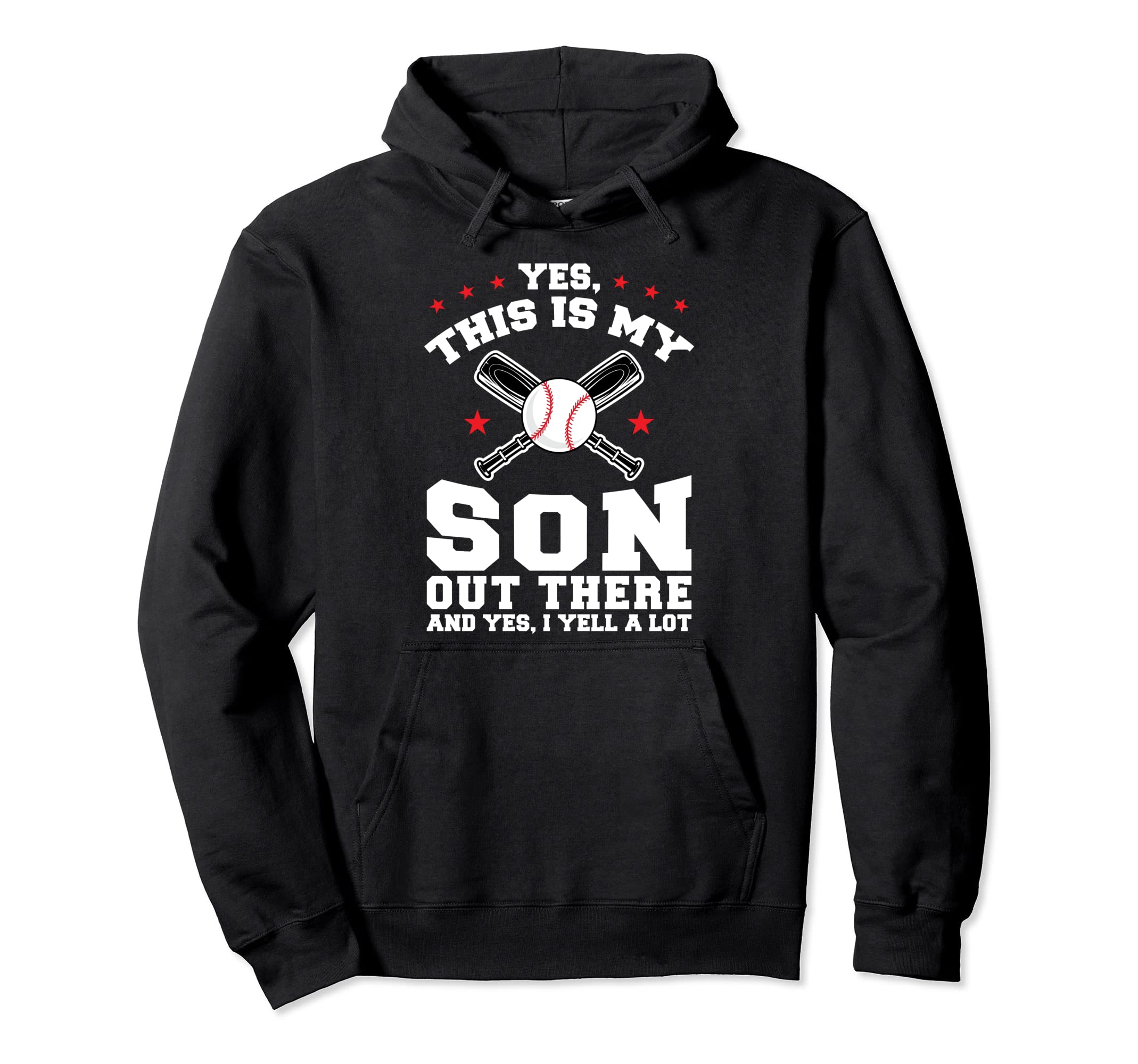 Yes This Is My Son Out Baseball Mom Hoodie - Streetwear Style Unisex - T-Shirt, Sweatshirt, Hoodie