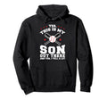 Yes This Is My Son Out Baseball Mom Hoodie - Unique Graphic Men Women - T-Shirt, Sweatshirt, Hoodie