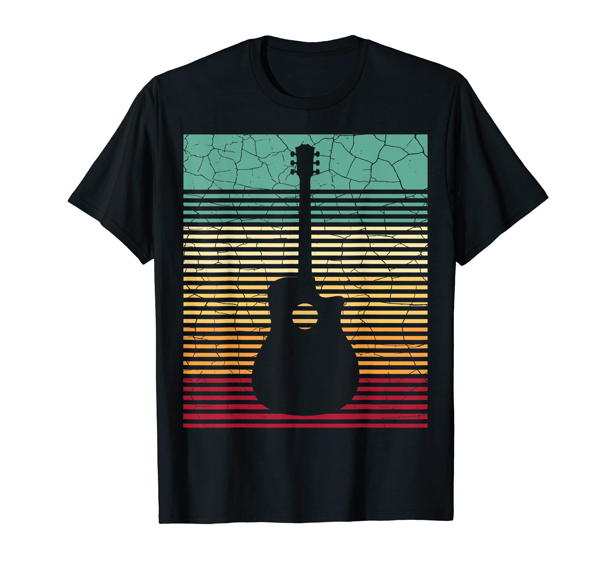 Guitar Distressed Acoustic Guitar T-Shirt - Trendy Graphic Men Women - T-Shirt, Sweatshirt, Hoodie