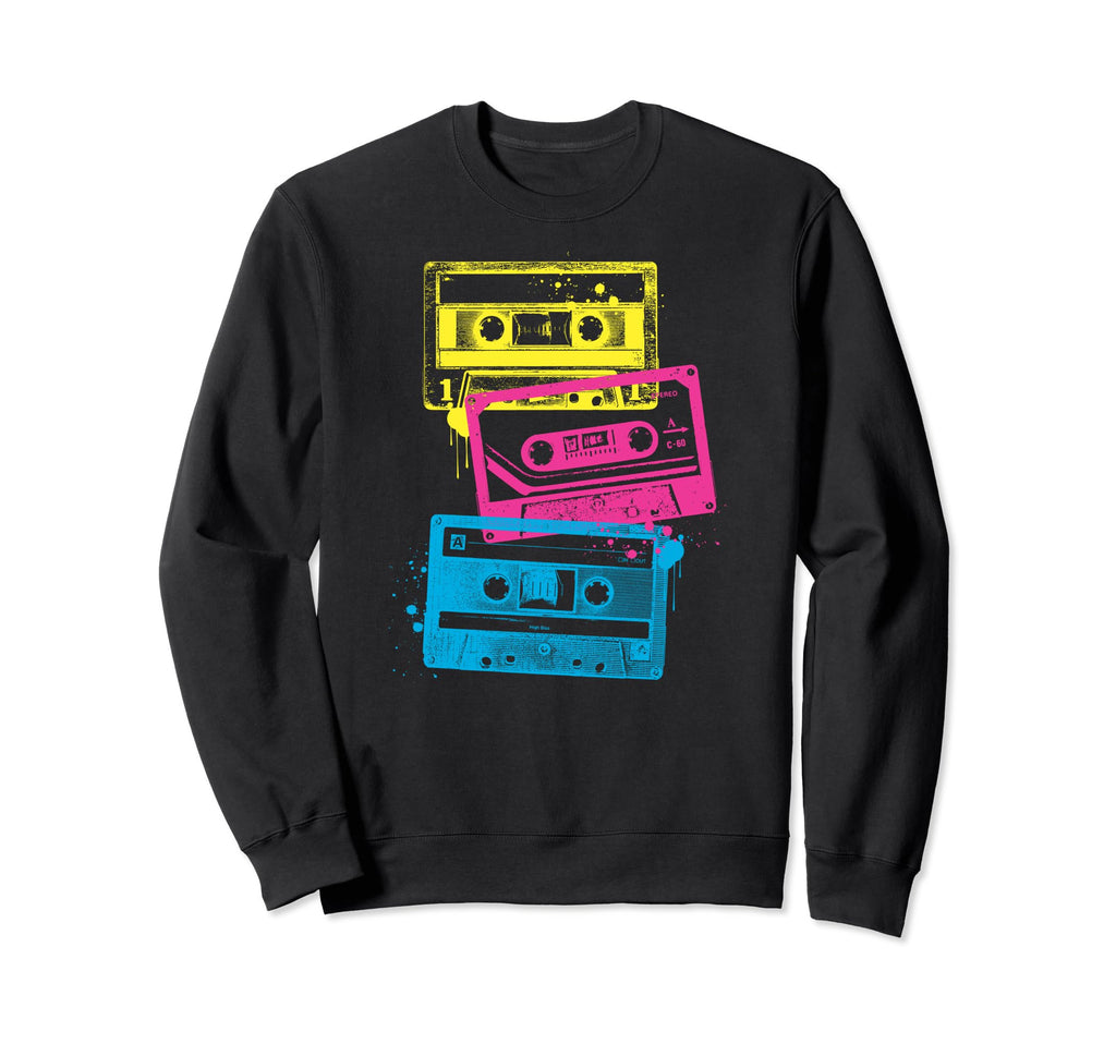 Grunge Cassette Tapes Sweatshirt - Fun Novelty Design Men Women - T-Shirt, Sweatshirt, Hoodie