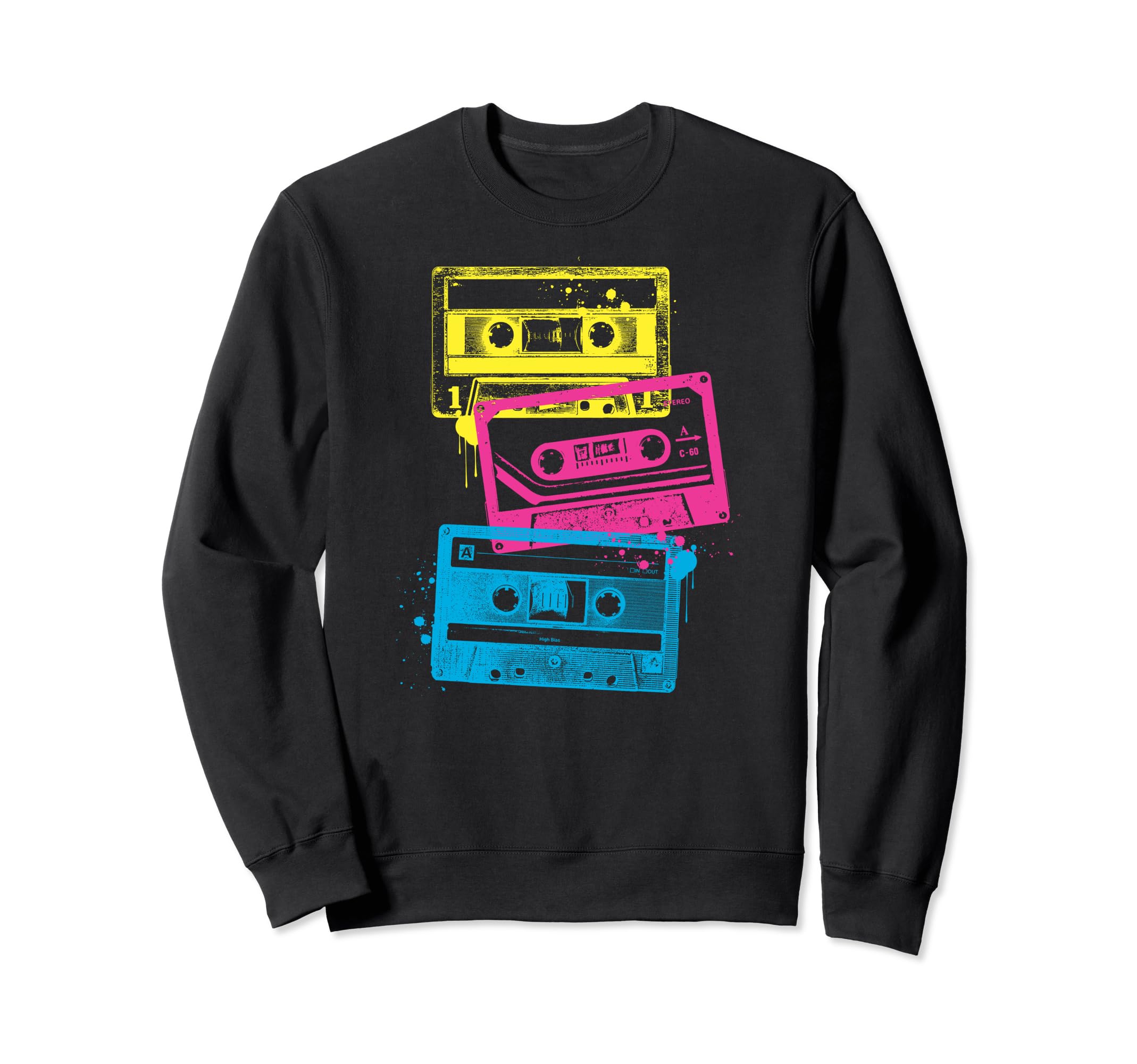 Grunge Cassette Tapes Sweatshirt - Fun Novelty Design Men Women - T-Shirt, Sweatshirt, Hoodie