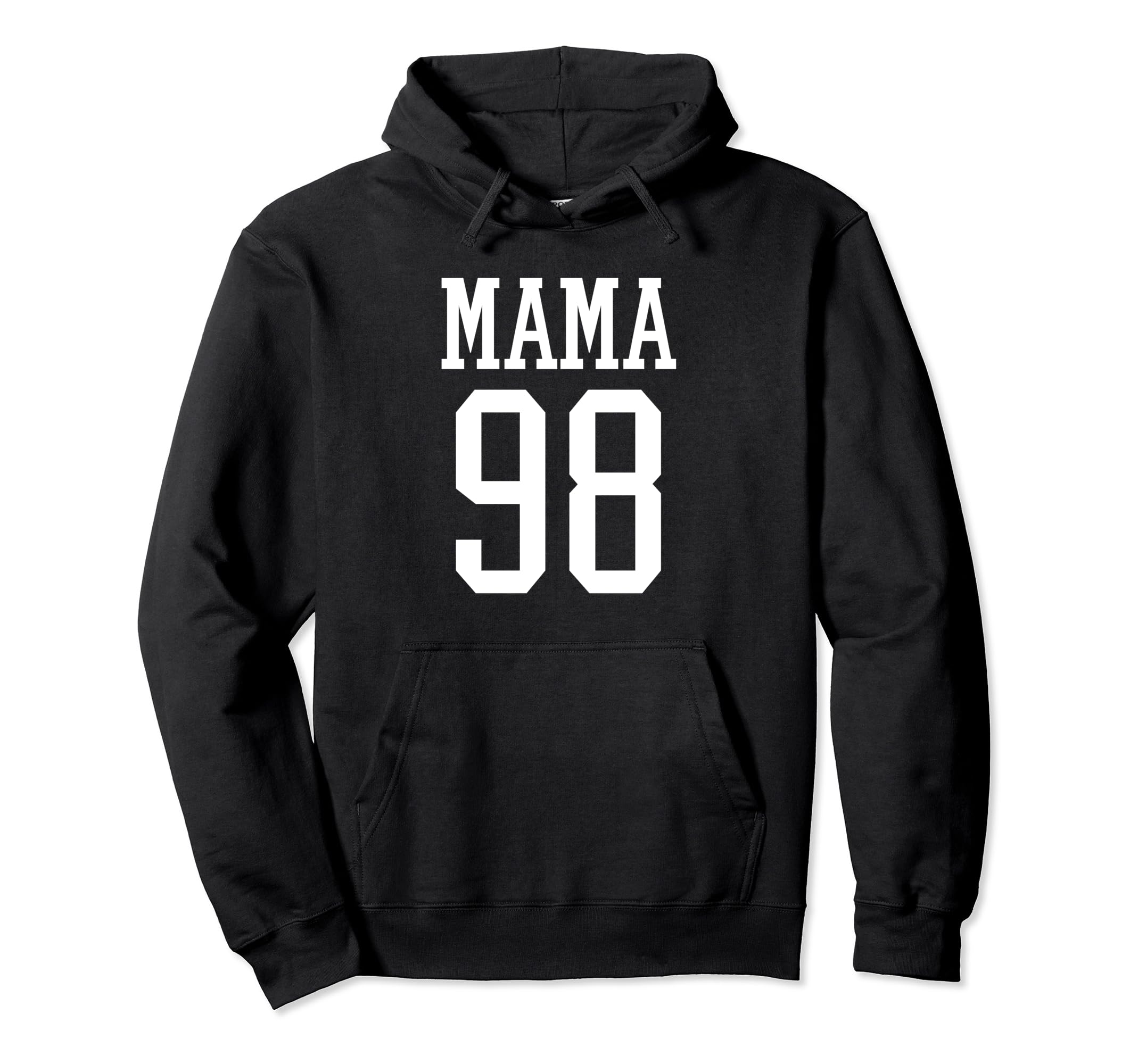 Number 98 Mama Biggest Fan Spirit Wear Hoodie - Trendy Graphic Men Women - T-Shirt, Sweatshirt, Hoodie
