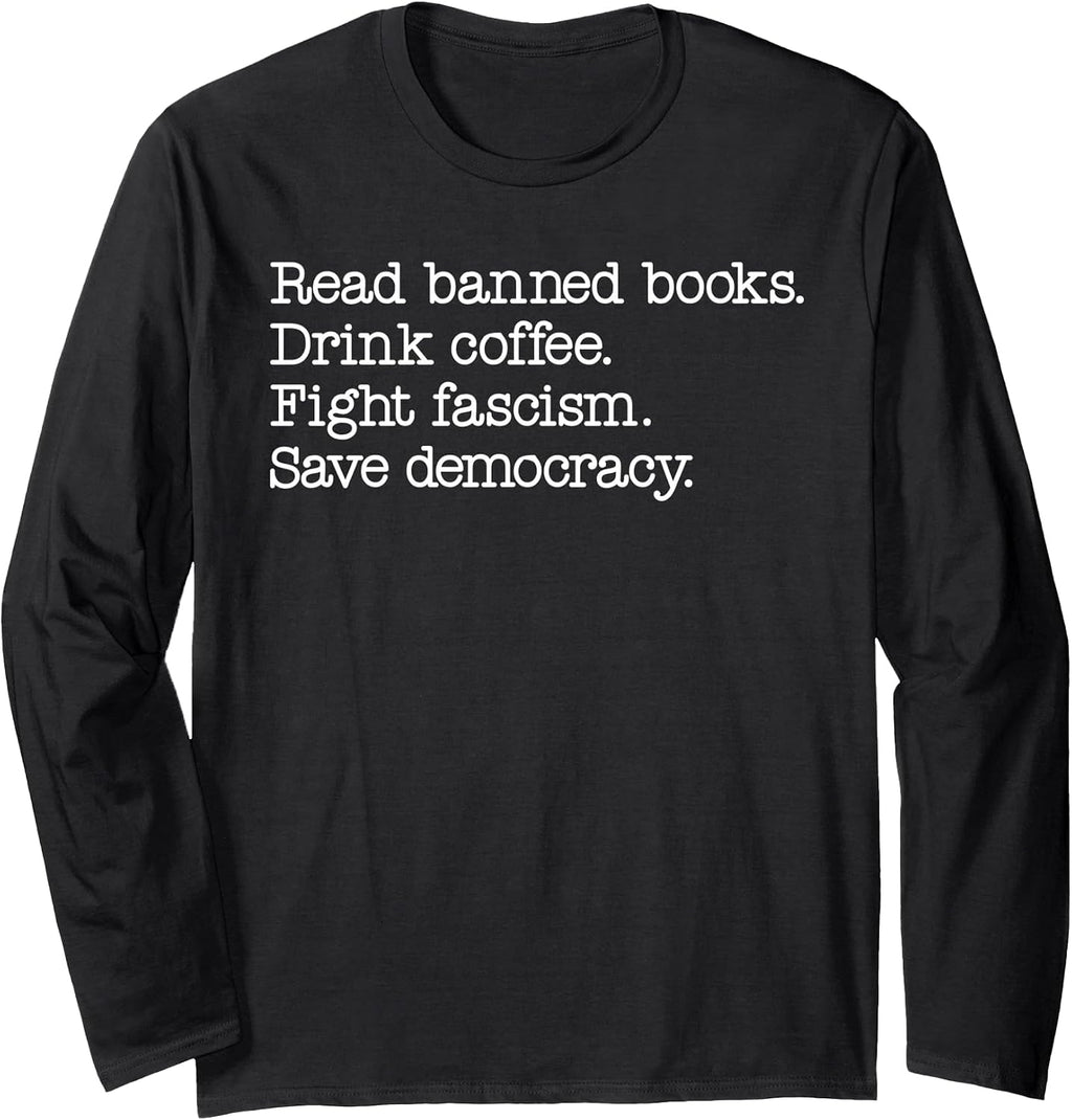 Fight Fascism Save Democracy - Adult & Kids T-Shirts, Sweatshirts & Hoodies apparel design preview 1