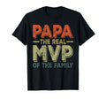 Grandpa Baseball Papa Real Mvp Famil T-Shirt - Casual Everyday Wear Unisex - T-Shirt, Sweatshirt, Hoodie