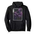 Cherry Blossom Grid Vaporwave Hoodie - Minimalist Print for Adults - T-Shirt, Sweatshirt, Hoodie