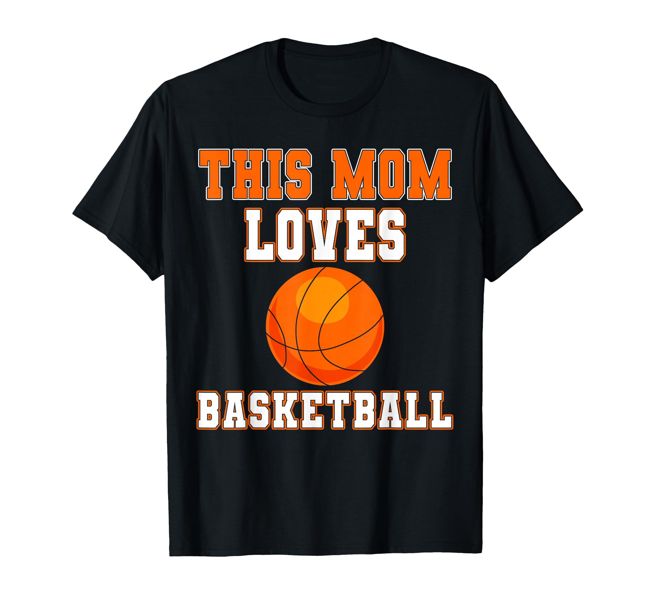 This Mom Loves Basketball Game Day T-Shirt - Minimalist Print for Adults - T-Shirt, Sweatshirt, Hoodie