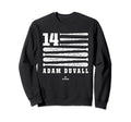 Adam Duvall Flag Atlanta Patriotic Sweatshirt - Trendy Graphic for Adults - T-Shirt, Sweatshirt, Hoodie