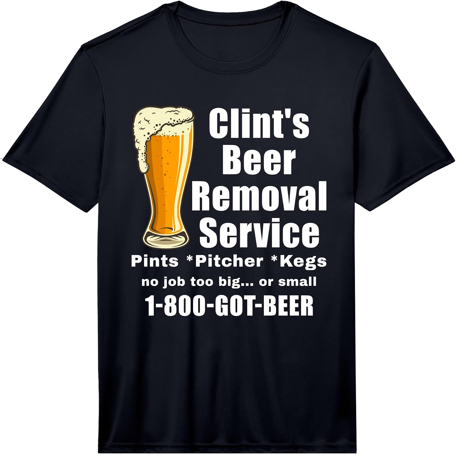 Clints Beer Removal Service Merch - Adult & Kids T-Shirts, Sweatshirts & Hoodies apparel design preview 1