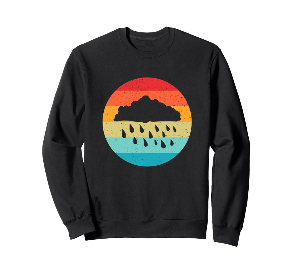 Rain Cloud Silhouette Sunset 80S Sweatshirt - Minimalist Print Unisex - T-Shirt, Sweatshirt, Hoodie