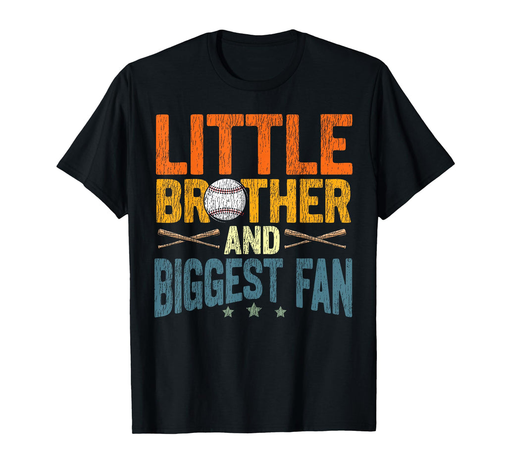 Baseball Fan Brother Little Brother T-Shirt - Custom Art Print for Adults - T-Shirt, Sweatshirt, Hoodie