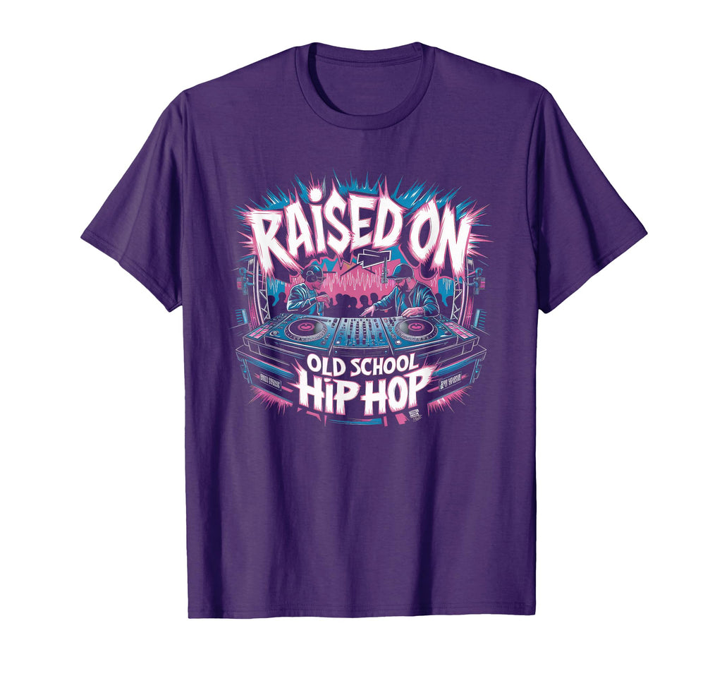 Raised Old School Graffiti Rap Hip Hop T-Shirt - Graphic Print for Adults - T-Shirt, Sweatshirt, Hoodie
