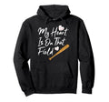 My Heart Is That Field Baseball Mom Mama Hoodie - Custom Art Print Unisex - T-Shirt, Sweatshirt, Hoodie