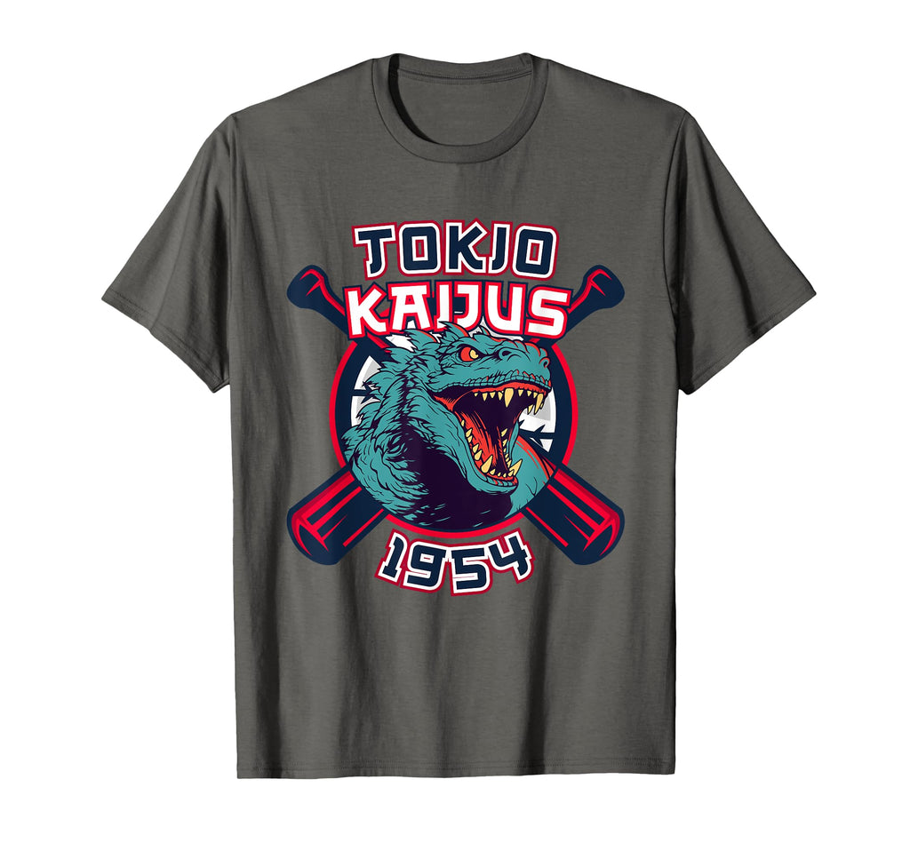 1954 Baseball Japanese Team Kaijus T-Shirt - Aesthetic Graphic for Adults - T-Shirt, Sweatshirt, Hoodie