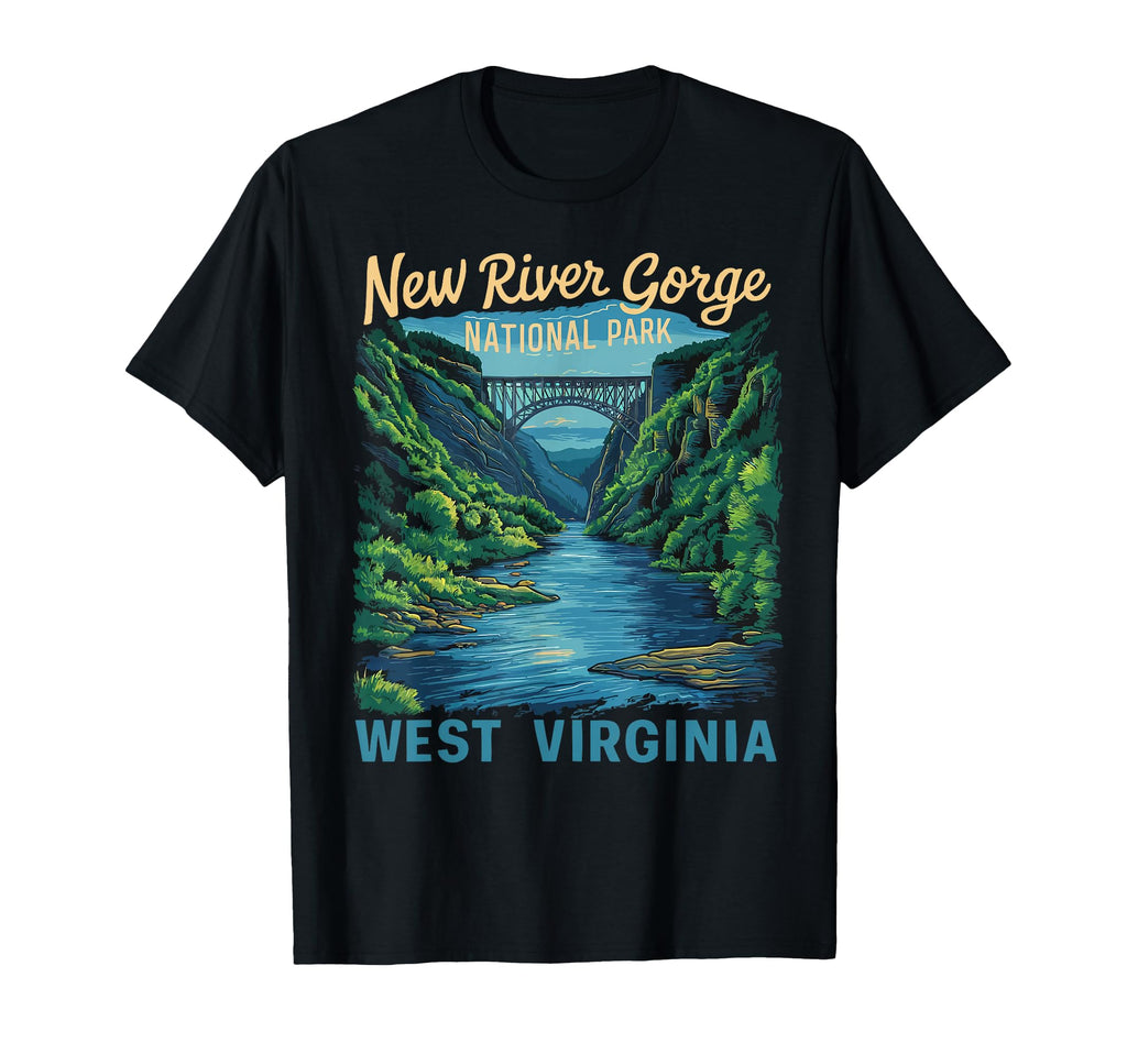 New River Gorge National Park Bridge T-Shirt - Novelty Apparel Men Women - T-Shirt, Sweatshirt, Hoodie