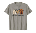 Womens Peace Love Heifer Scottish T-Shirt - Casual Everyday Wear Men Women - T-Shirt, Sweatshirt, Hoodie