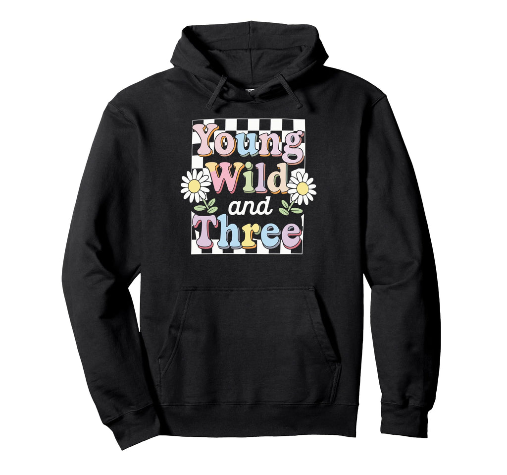 Young Wild And Three Florals Pastel Hoodie - Streetwear Style for Adults - T-Shirt, Sweatshirt, Hoodie