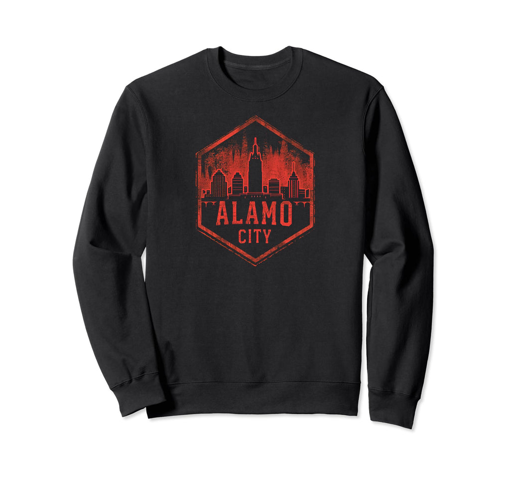 Alamo City Grit 90S Grunge Sweatshirt - Custom Art Print Men Women - T-Shirt, Sweatshirt, Hoodie