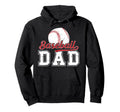 Baseball Dad Baseball Player Dad Baseball Hoodie - Graphic Print Unisex - T-Shirt, Sweatshirt, Hoodie