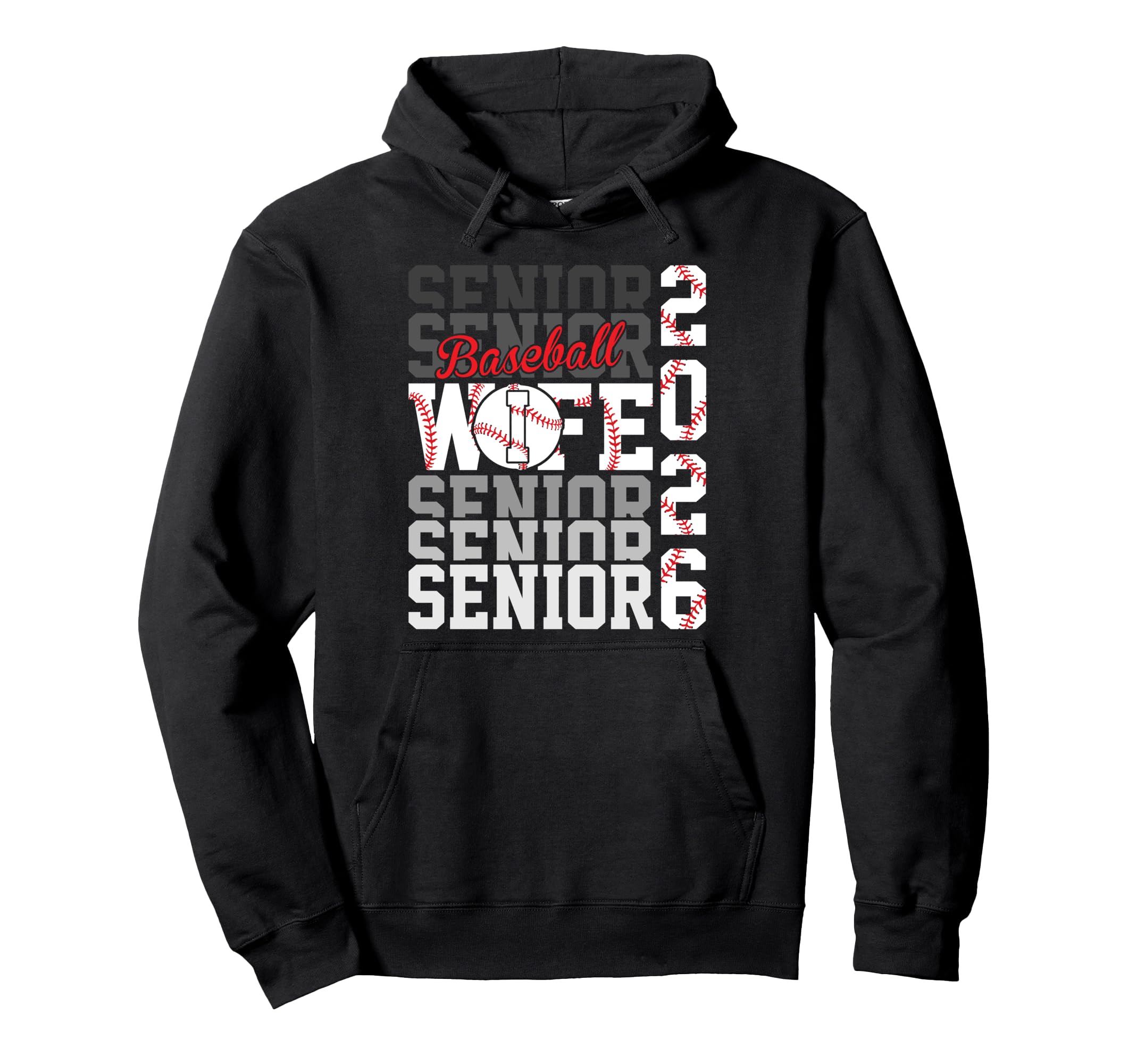 2026 Baseball Senior Wife Graduation Hoodie - Streetwear Style for Adults - T-Shirt, Sweatshirt, Hoodie