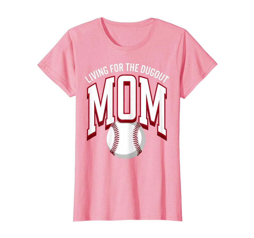 Living Dugout Baseball Mom T-Shirt - Aesthetic Graphic for Adults - T-Shirt, Sweatshirt, Hoodie