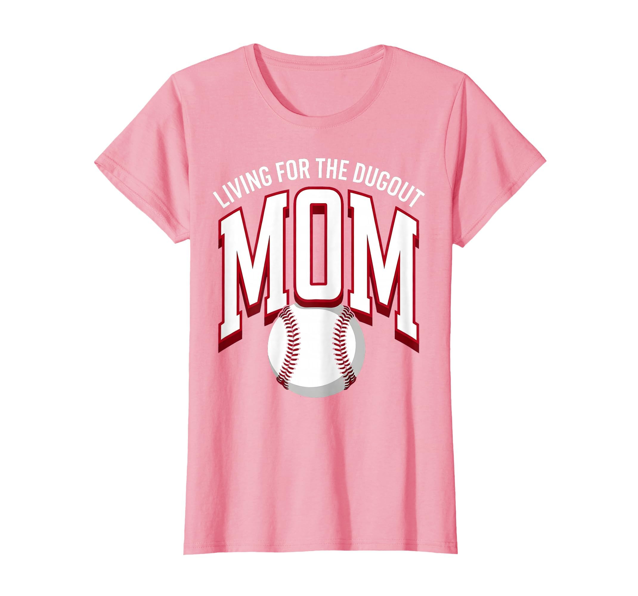 Living Dugout Baseball Mom T-Shirt - Aesthetic Graphic for Adults - T-Shirt, Sweatshirt, Hoodie
