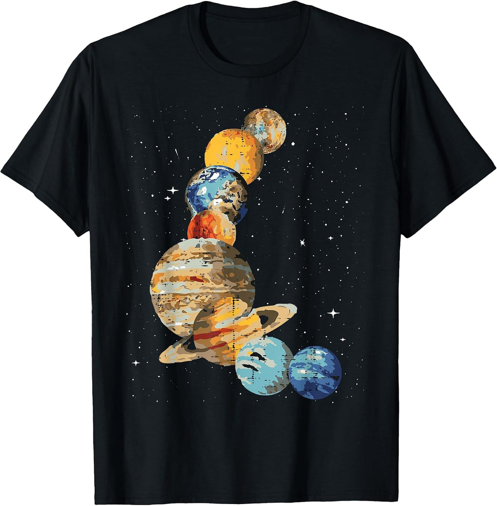 Planets Galaxy Men Women Kids - Adult & Kids T-Shirts, Sweatshirts & Hoodies apparel design preview 1