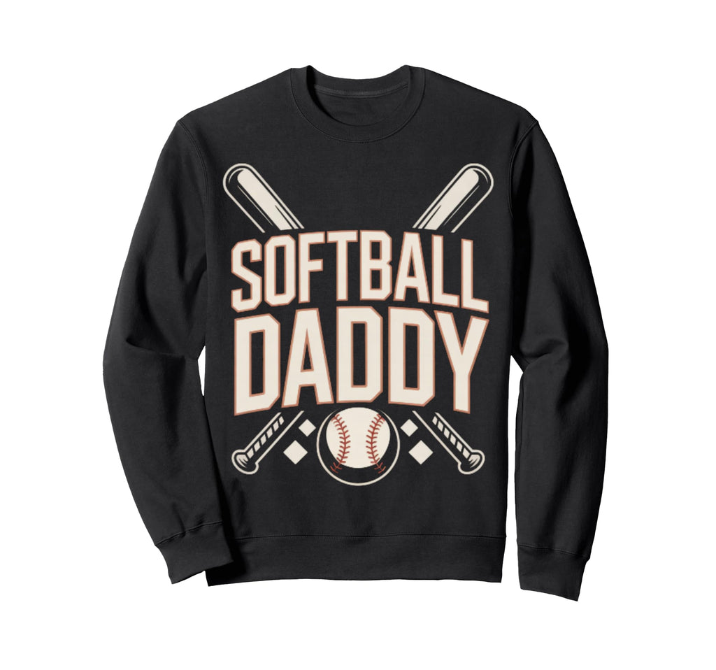 I Love Softball Sport Father Dad Mens Sweatshirt - Novelty Apparel Unisex - T-Shirt, Sweatshirt, Hoodie