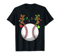 Baseball Ball Reindeer Ornaments T-Shirt - Novelty Apparel for Adults - T-Shirt, Sweatshirt, Hoodie
