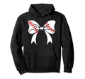 Baseball Bow Baseball Mom Mothers Hoodie - Casual Everyday Wear for Adults - T-Shirt, Sweatshirt, Hoodie