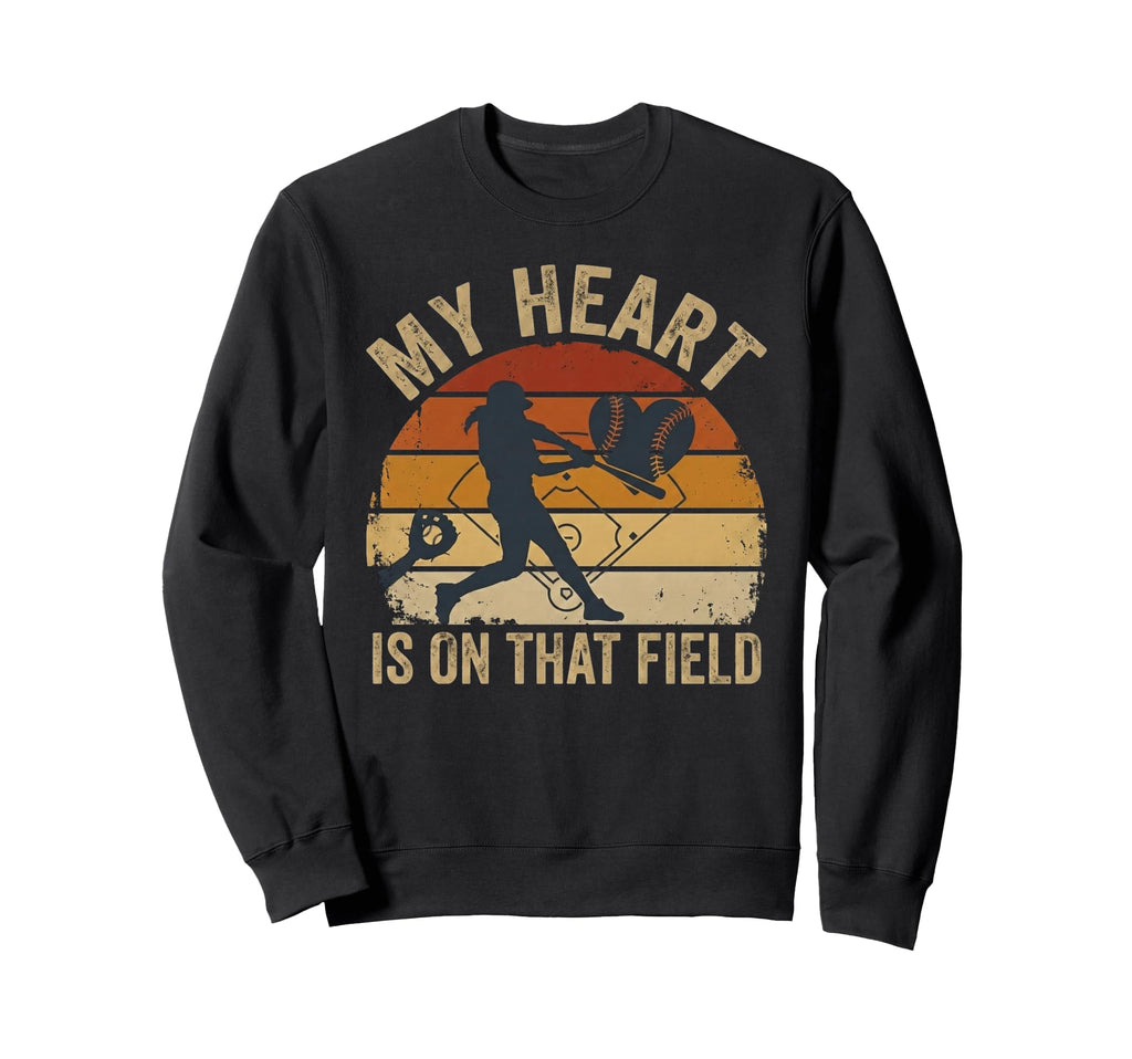 Heart Field Baseball Softball That Sweatshirt - Minimalist Print for Adults - T-Shirt, Sweatshirt, Hoodie