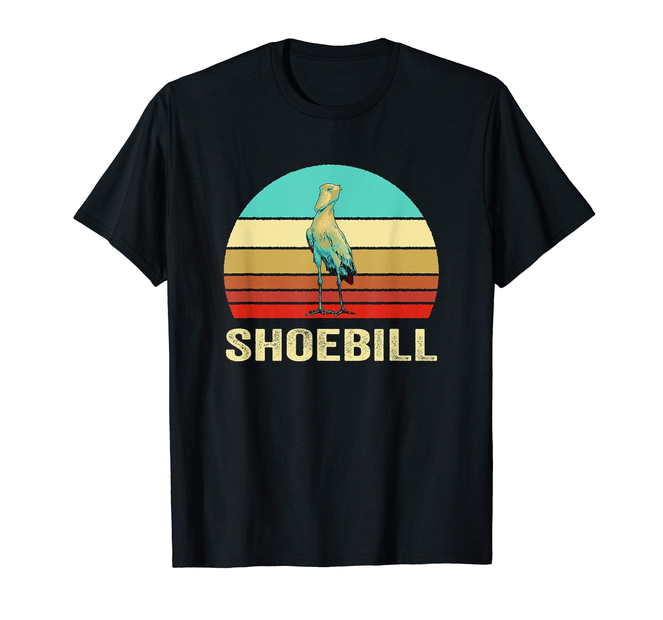 Sunset Shoebill T-Shirt - Novelty Apparel for Adults - T-Shirt, Sweatshirt, Hoodie