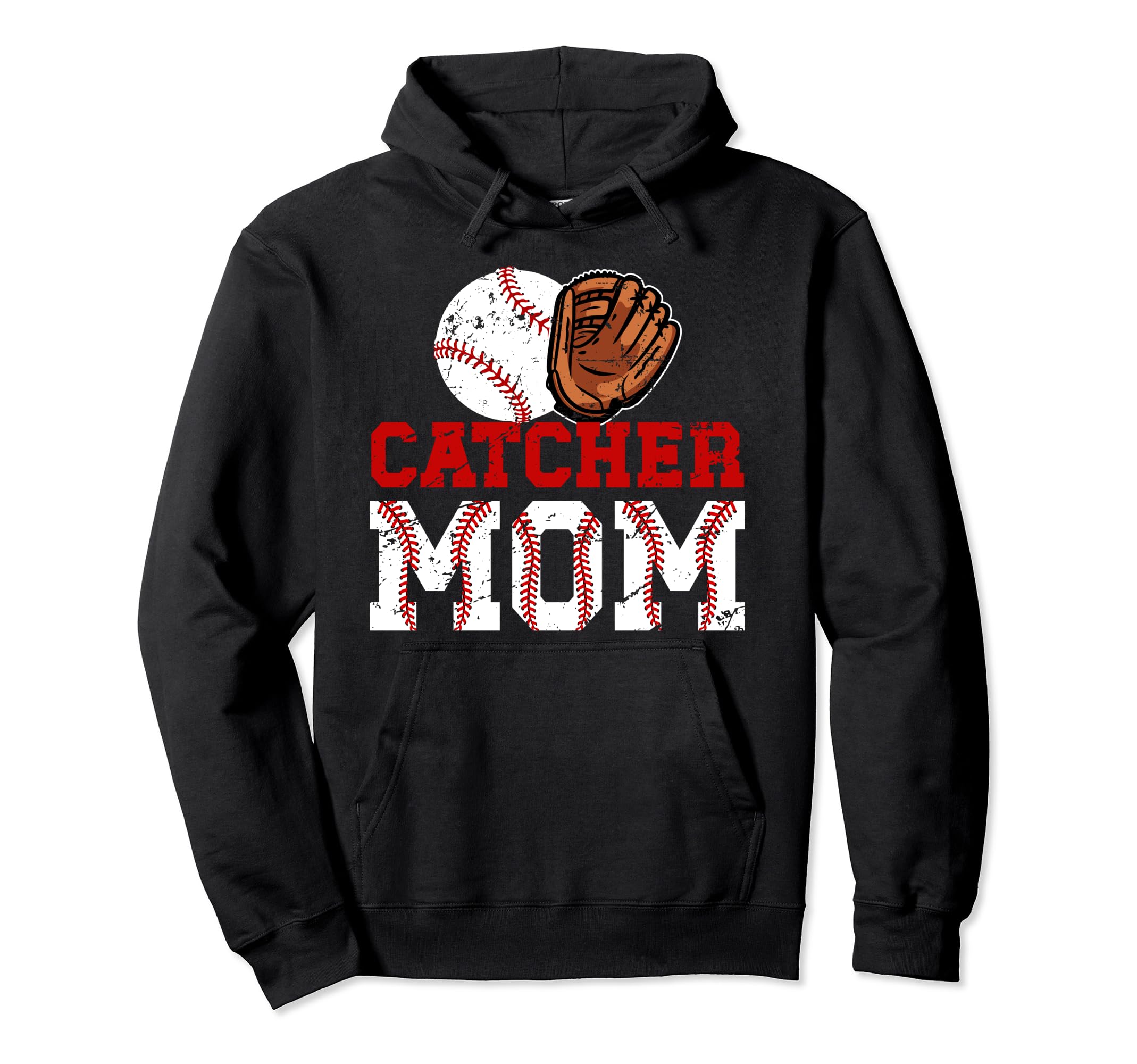 Baseball Catcher Mom Baseball Catcher Hoodie - Trendy Graphic for Adults - T-Shirt, Sweatshirt, Hoodie