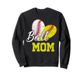 Funny Ball Mom Softball Baseball Sweatshirt - Trendy Graphic for Adults - T-Shirt, Sweatshirt, Hoodie