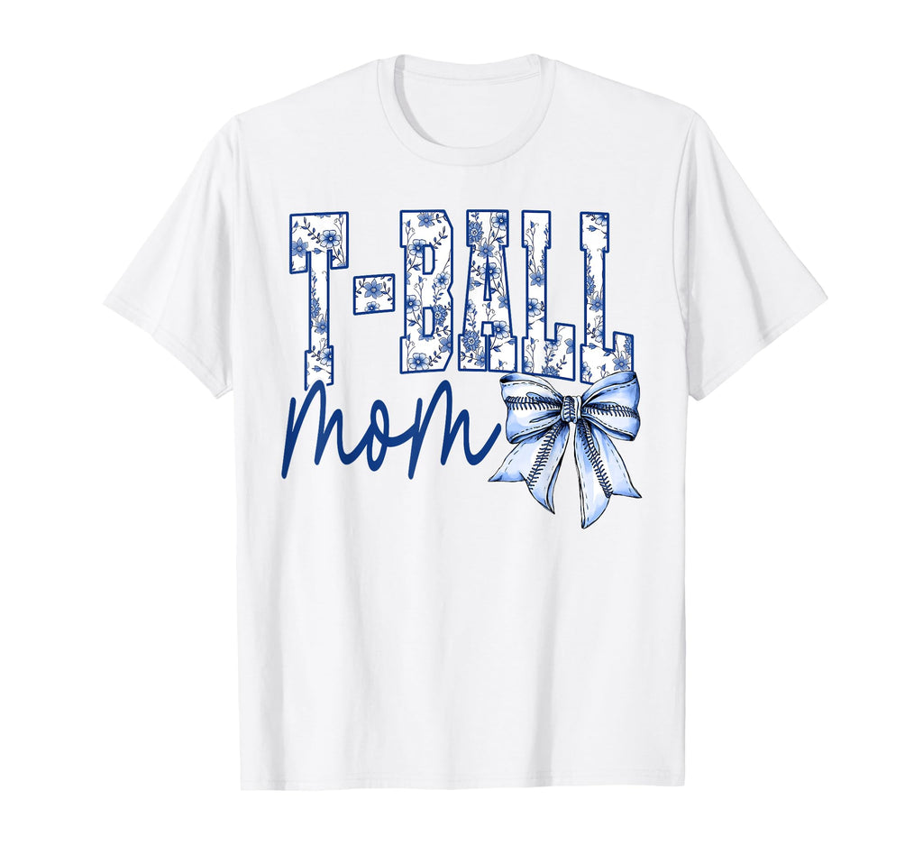 Groovy T Ball Mom Coquette Bow Game T-Shirt - Novelty Apparel Men Women - T-Shirt, Sweatshirt, Hoodie