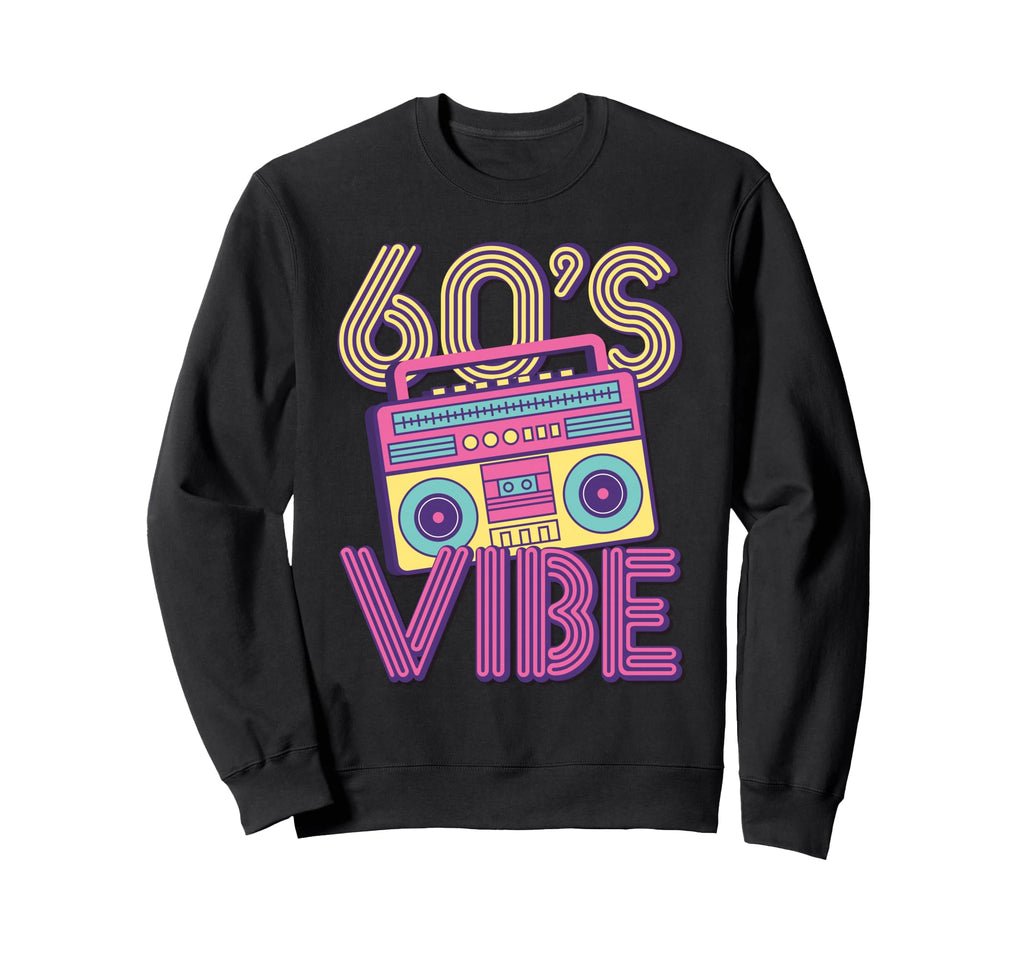 60S Vibe Cassette Tape Music Sweatshirt - Streetwear Style for Adults - T-Shirt, Sweatshirt, Hoodie