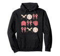 Baseball Mama Coquette Bow Baseball Hoodie - Casual Everyday Wear Unisex - T-Shirt, Sweatshirt, Hoodie