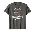 Baseball Grandma Shirts Heart T-Shirt - Casual Everyday Wear Unisex - T-Shirt, Sweatshirt, Hoodie