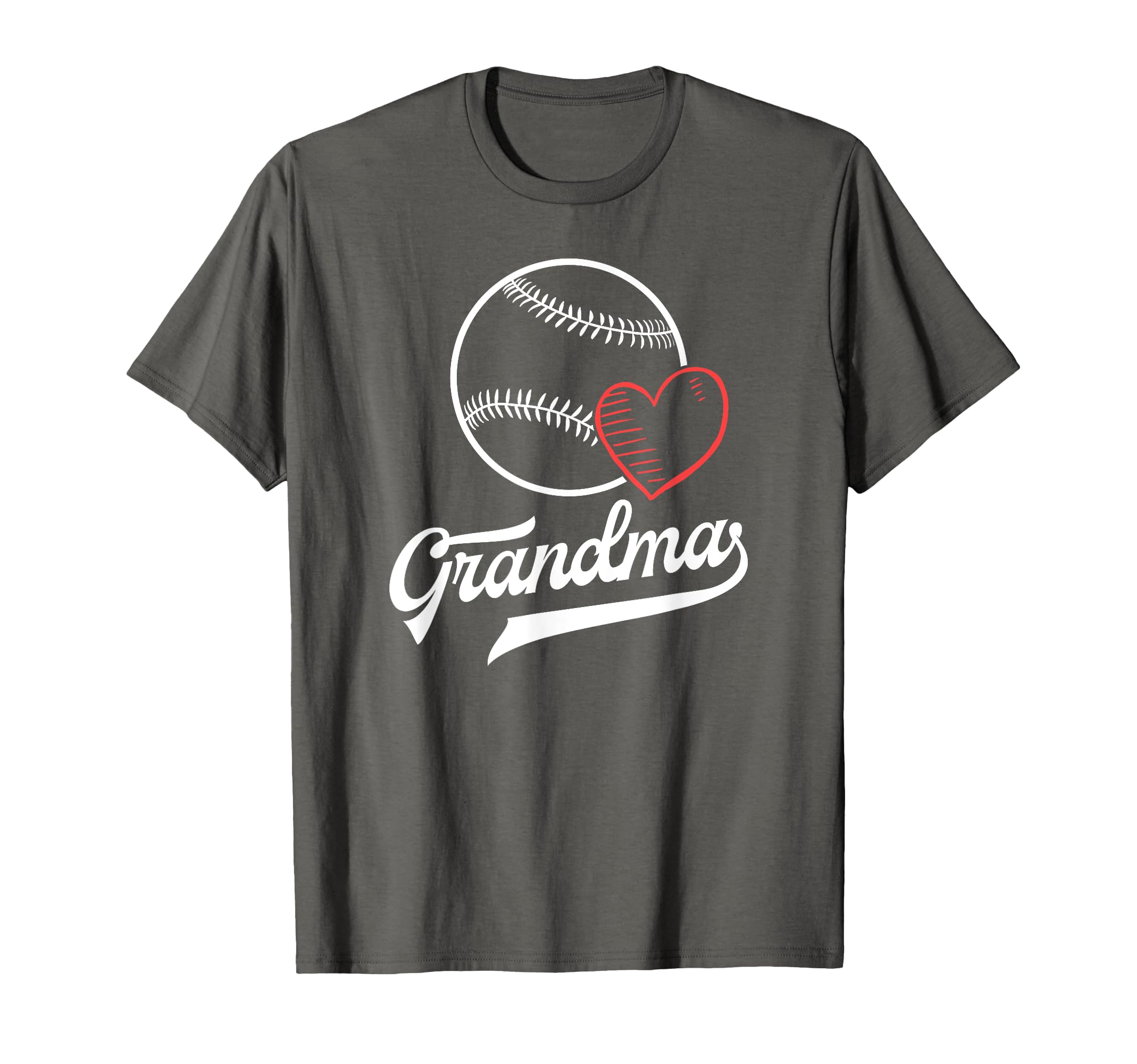 Baseball Grandma Shirts Heart T-Shirt - Casual Everyday Wear Unisex - T-Shirt, Sweatshirt, Hoodie
