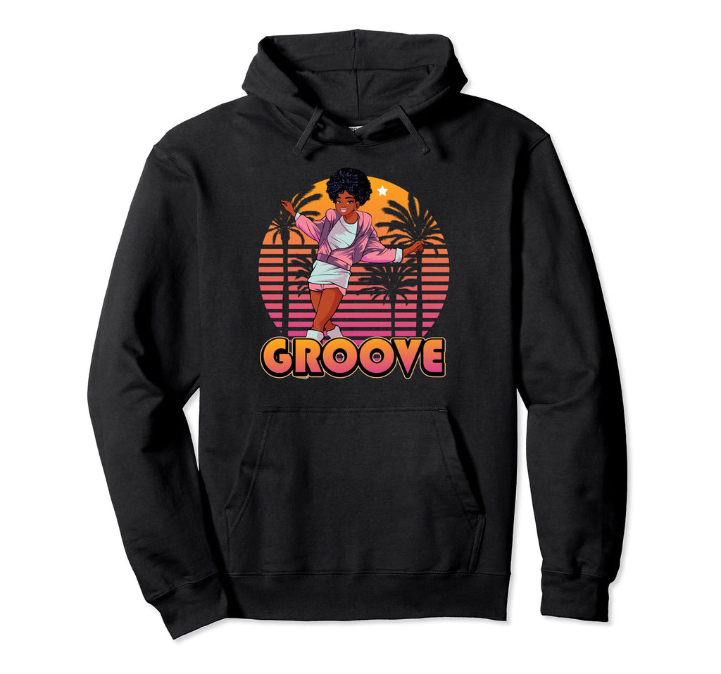 Afro Groove Roller Skate 80S 70S Hoodie - Casual Everyday Wear for Adults - T-Shirt, Sweatshirt, Hoodie