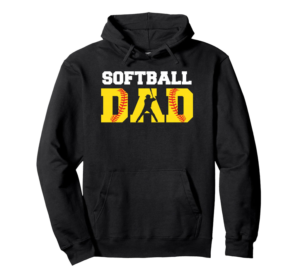 Dad Softball Yellow Softball Dad Hoodie - Novelty Apparel Unisex - T-Shirt, Sweatshirt, Hoodie