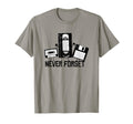 Never Forget Vcr Cassette Tape Floppy T-Shirt - Trendy Graphic Men Women - T-Shirt, Sweatshirt, Hoodie