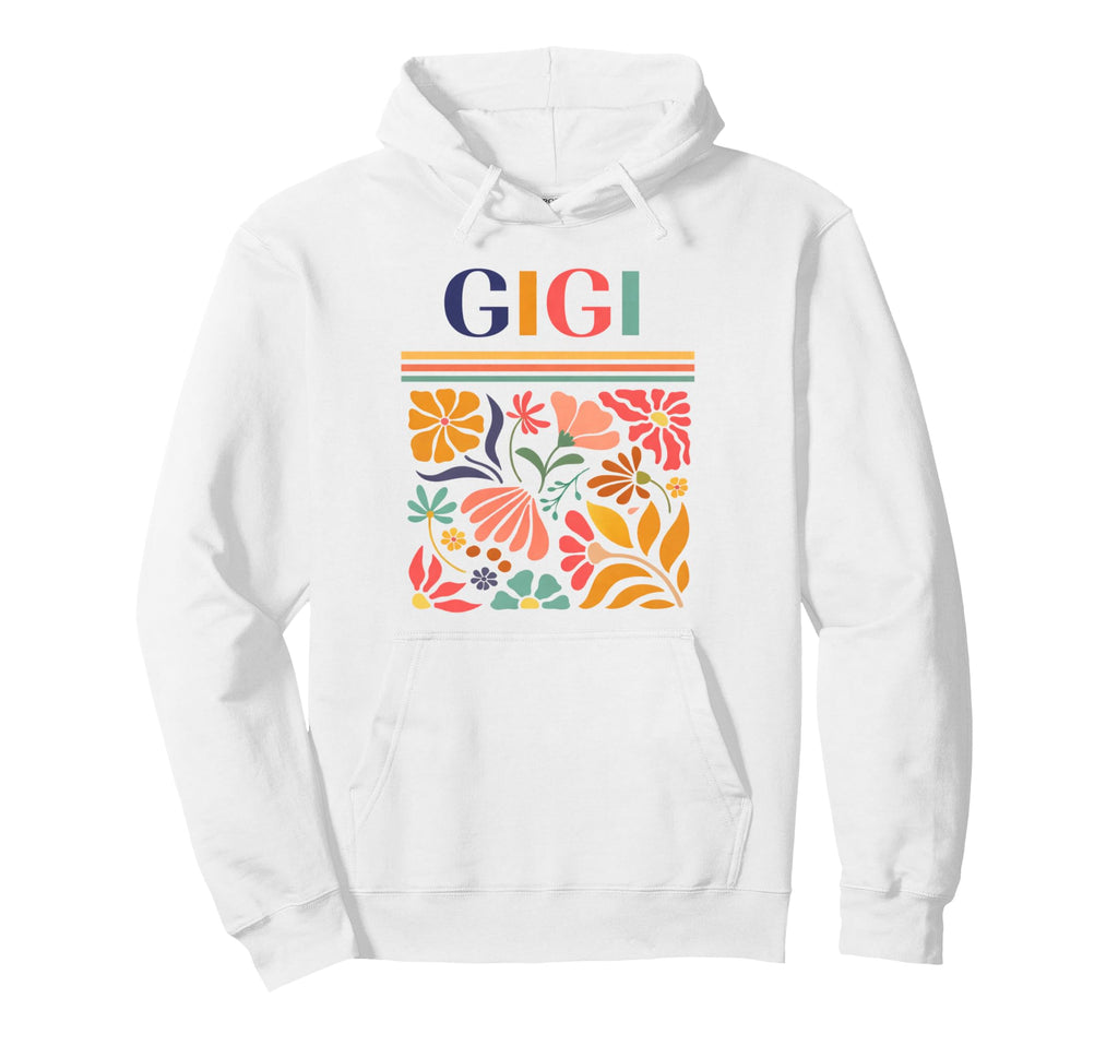 Gigi Boho Floral Folk Art Flowers Hoodie - Streetwear Style Unisex - T-Shirt, Sweatshirt, Hoodie