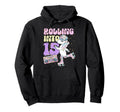 15Th Birthday Roller Skate Party Hoodie - Minimalist Print for Adults - T-Shirt, Sweatshirt, Hoodie