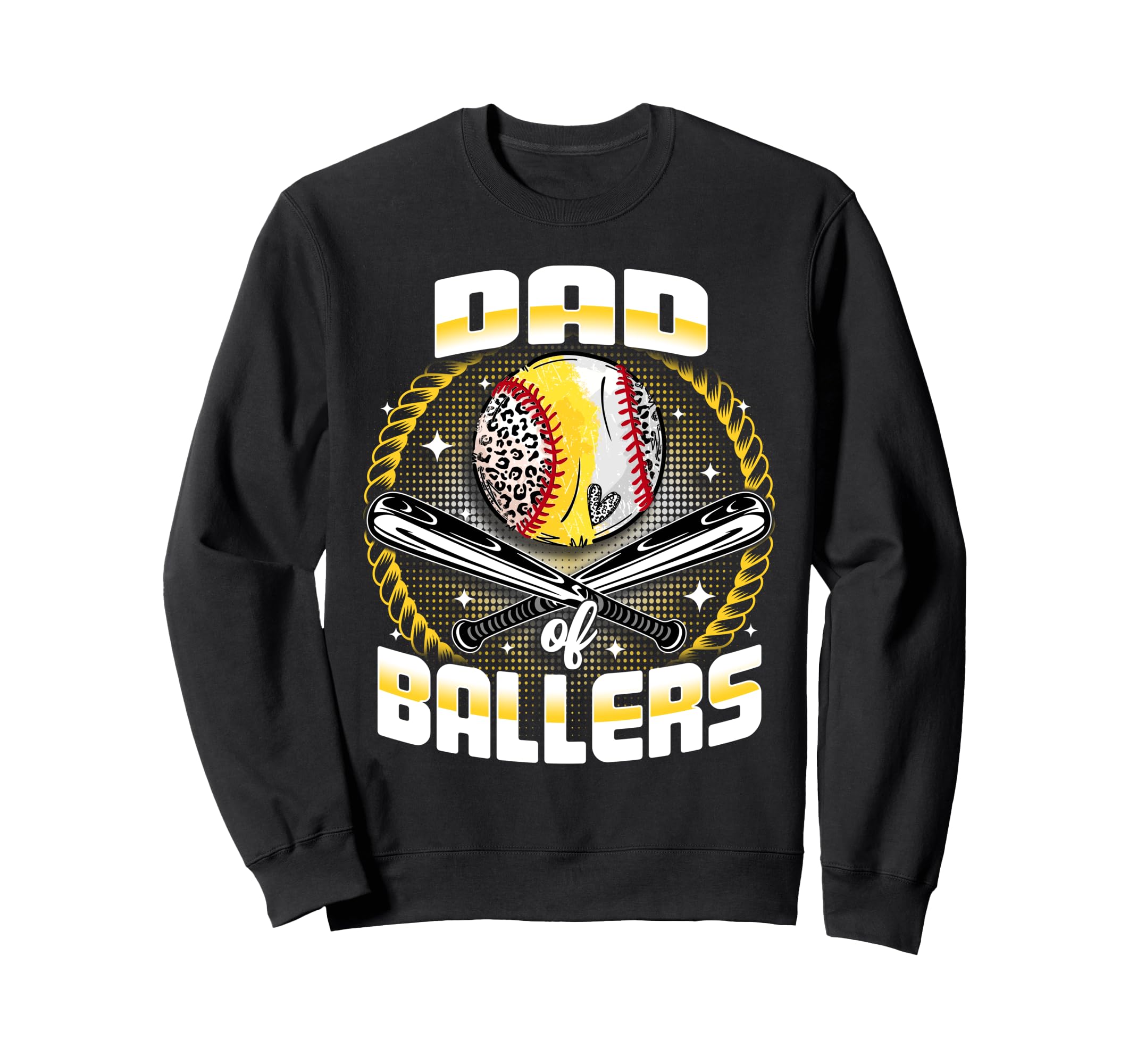 Baseball Softball Dad Ballers Sweatshirt - Fun Novelty Design Men Women - T-Shirt, Sweatshirt, Hoodie