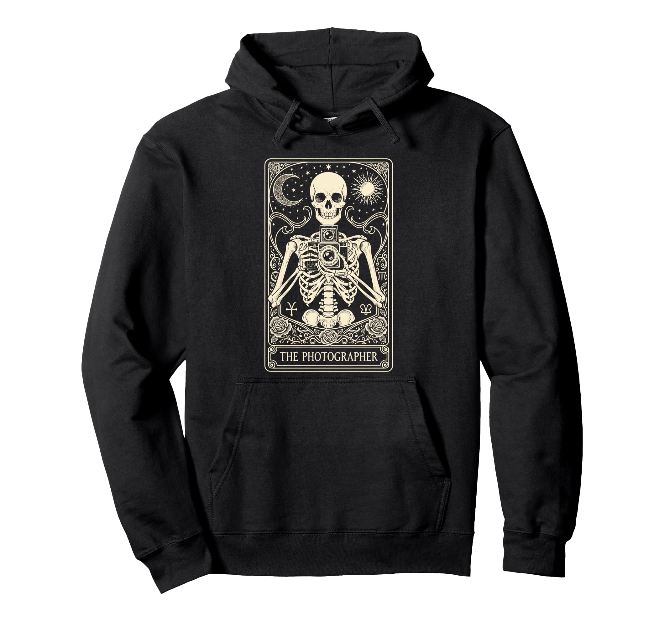 Photographer Tarot Card Camera Photo Hoodie - Novelty Apparel Men Women - T-Shirt, Sweatshirt, Hoodie
