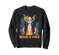 Wild And Free Bohemian Boho Hippie Sweatshirt - Fun Novelty Design Unisex - T-Shirt, Sweatshirt, Hoodie